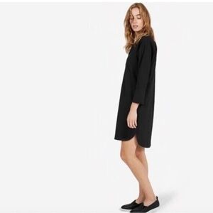 Everlane | The Artist smock shirt dress black